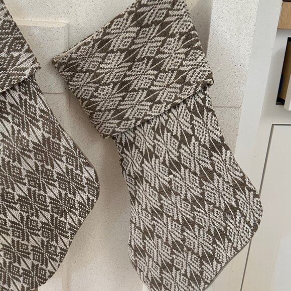 Pair of Amber Interiors Vintage Christmas Stockings - Picture 3 of 4